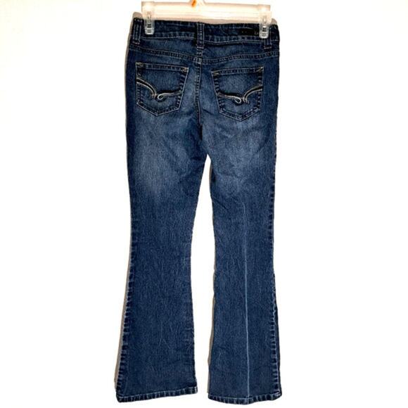 L.e.i Sophia hipster flare jeans size‎ 1 - Picture 2 of 4